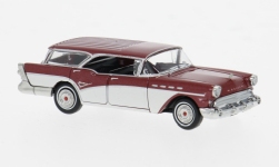 Brekina 18181 - H0 - Buick Century Caballero - metallic rot/weiß